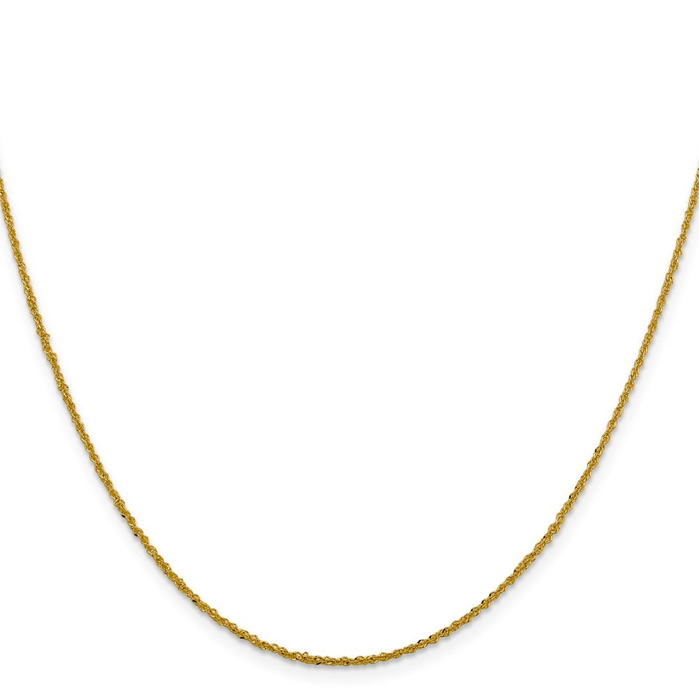 14K 1.3mm Sparkle Singapurkette Halskette