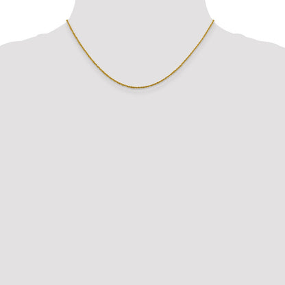 14K 1.3mm Sparkle Singapurkette Halskette