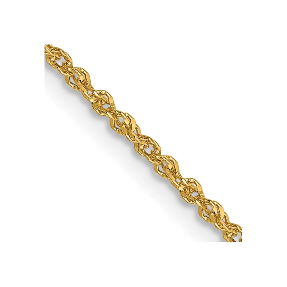 14K 1.3mm Sparkle Singapurkette Halskette