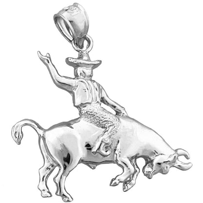 585 Gold Bullriding-Anhänger