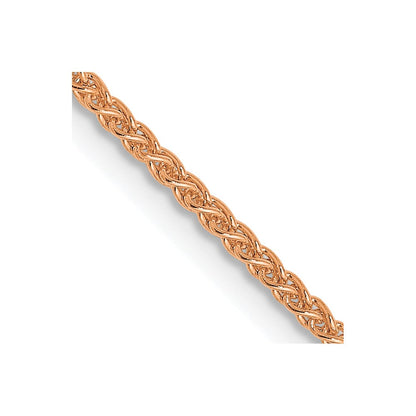 14K Roségold 1.2mm Ährenkette Halskette