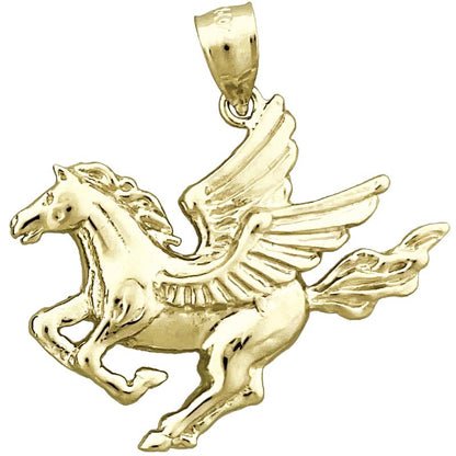 14K Gold Pegasus-Anhänger, 30 mm