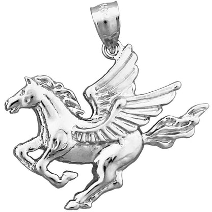 14K Gold Pegasus-Anhänger, 30 mm