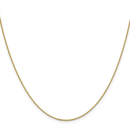18K Gelbgold.7mm Venezianer mit Karabinerverschluss Halskette