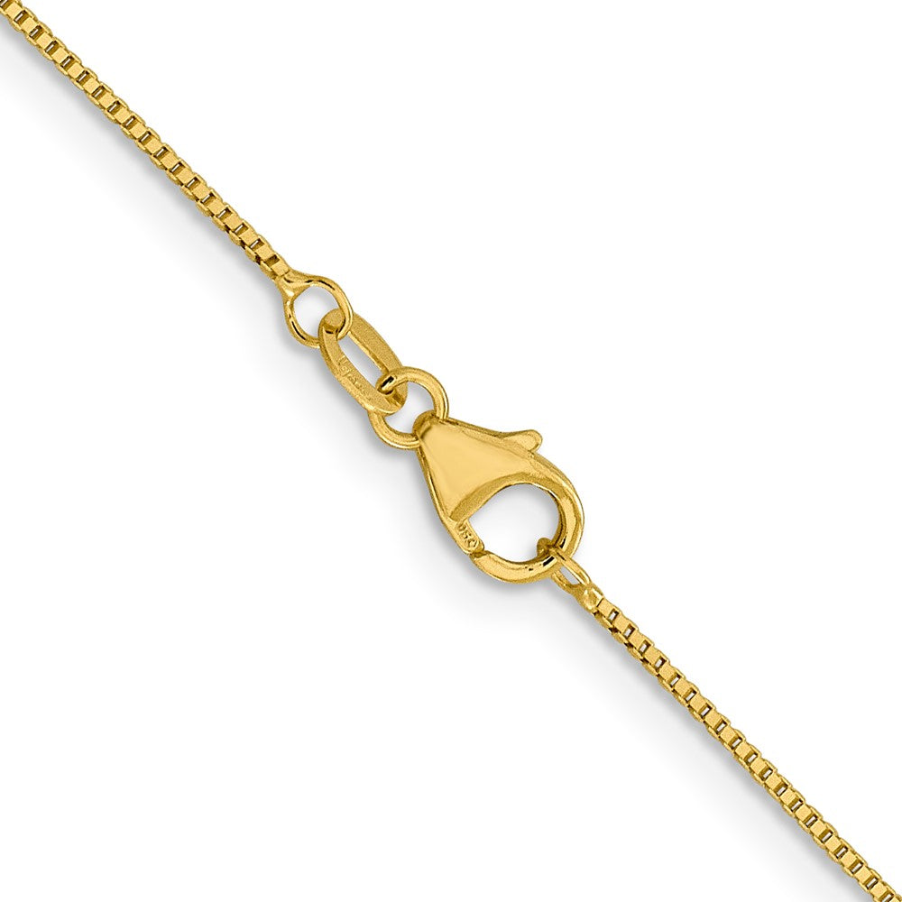 18K Gelbgold.7mm Venezianer mit Karabinerverschluss Halskette