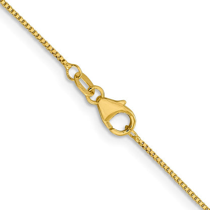 18K Gelbgold.7mm Venezianer mit Karabinerverschluss Halskette