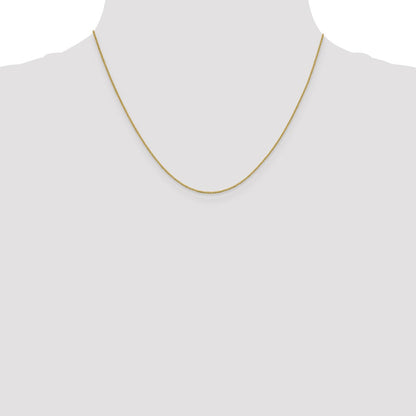 18K Gelbgold.7mm Venezianer mit Karabinerverschluss Halskette