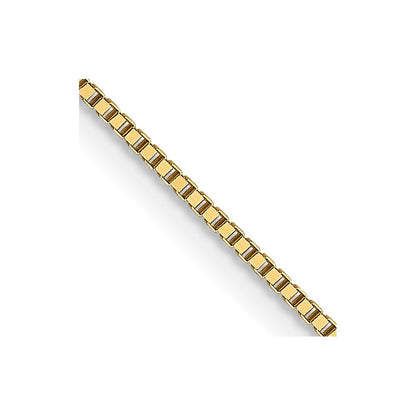 18K Gelbgold.7mm Venezianer mit Karabinerverschluss Halskette