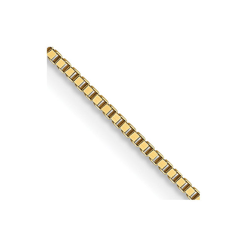 18K Gelbgold.7mm Venezianer mit Karabinerverschluss Halskette