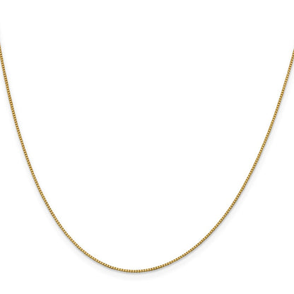 18K Gelbgold.9mm Venezianer mit Karabinerverschluss Halskette