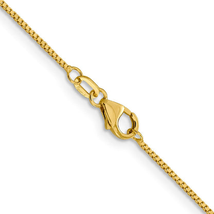 18K Gelbgold.9mm Venezianer mit Karabinerverschluss Halskette