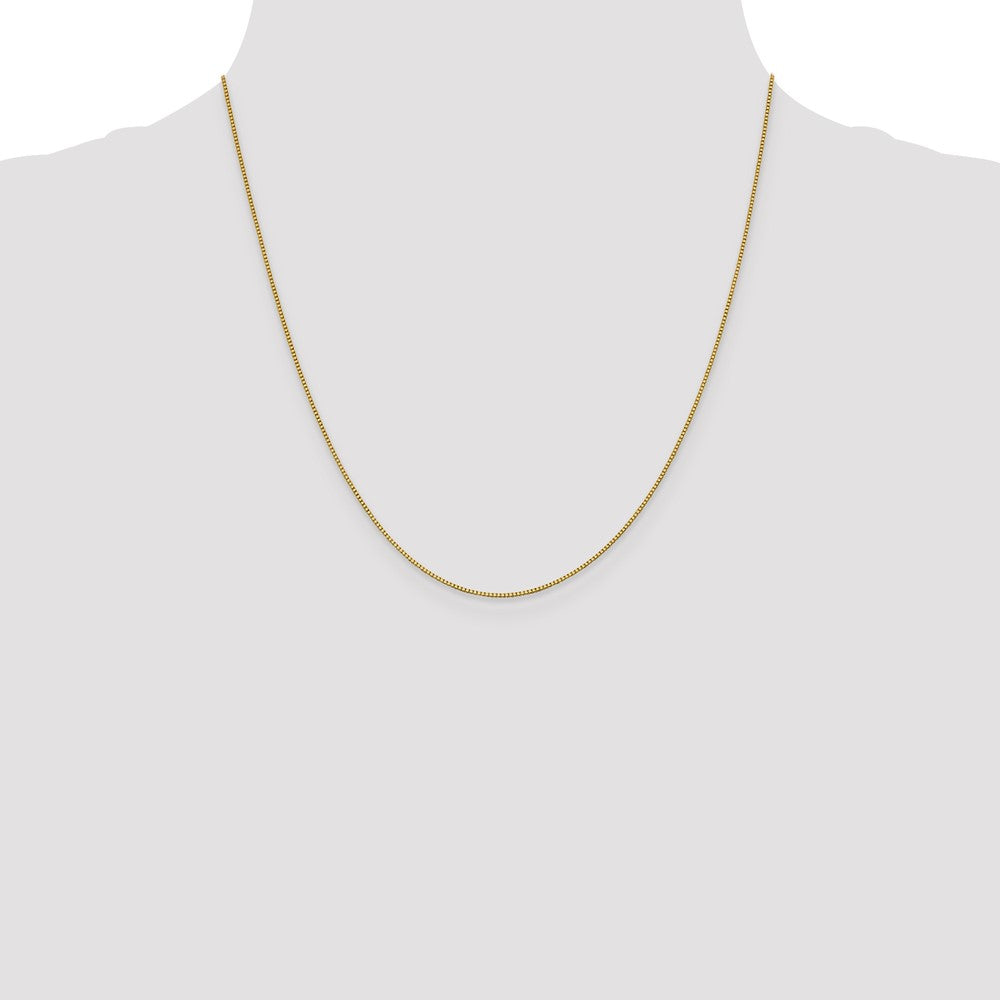 18K Gelbgold.9mm Venezianer mit Karabinerverschluss Halskette