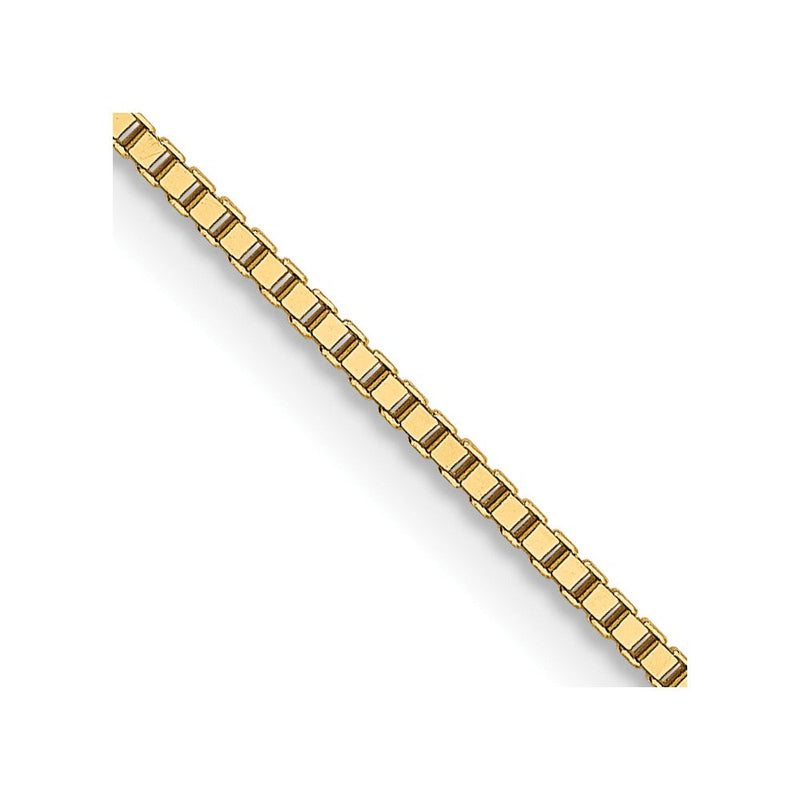 18K Gelbgold.9mm Venezianer mit Karabinerverschluss Halskette