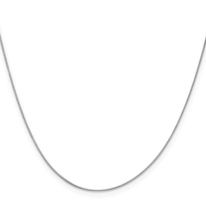 18K Weißgold.5mm Venezianer mit Federring Verschluss Halskette