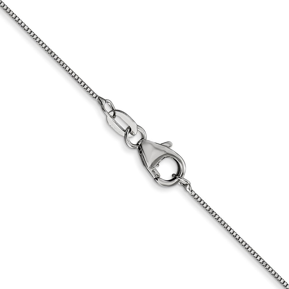 18K Weißgold.5mm Venezianer mit Federring Verschluss Halskette