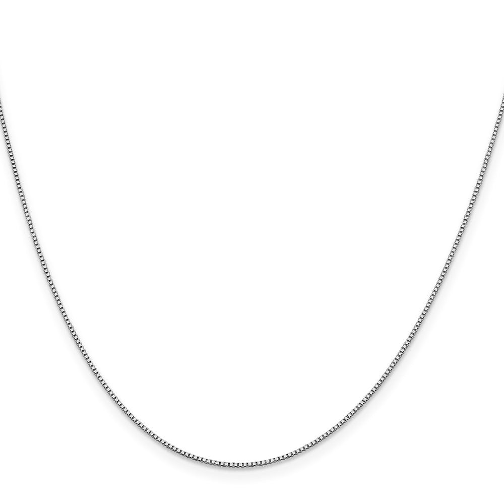 18K Weißgold.7mm Venezianer mit Karabinerverschluss Halskette