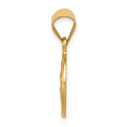 18K Gelbgold Saint Christopher Medaille Anhänger