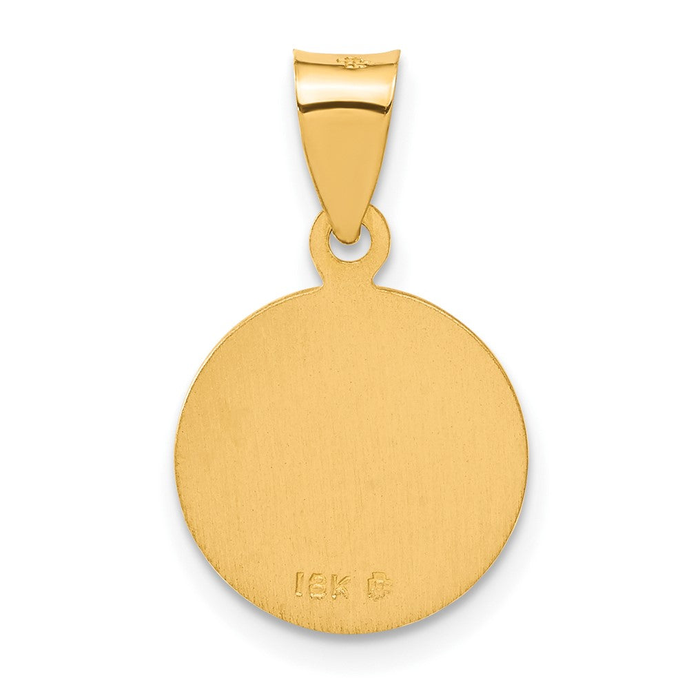 18K Gelbgold Saint Christopher Medaille Anhänger