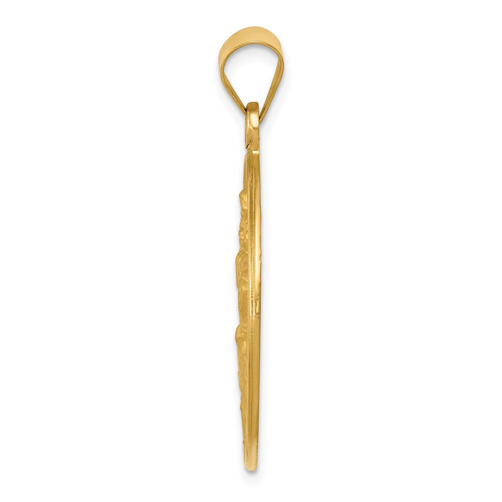 18K Gelbgold Saint Christopher Medaille Anhänger