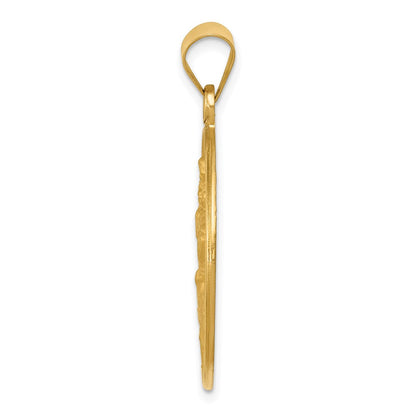 18K Gelbgold Saint Christopher Medaille Anhänger