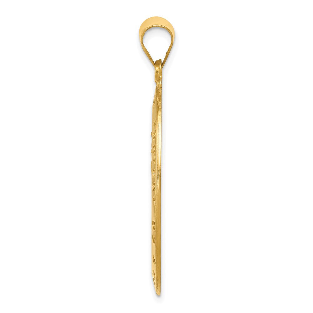 18K Gelbgold Saint Christopher Medaille Anhänger