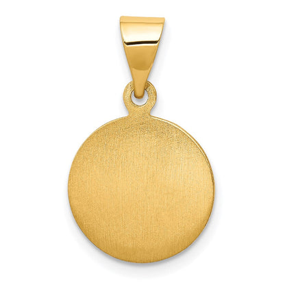 18K Gelbgold Schutzengel Engel Medaille Anhänger