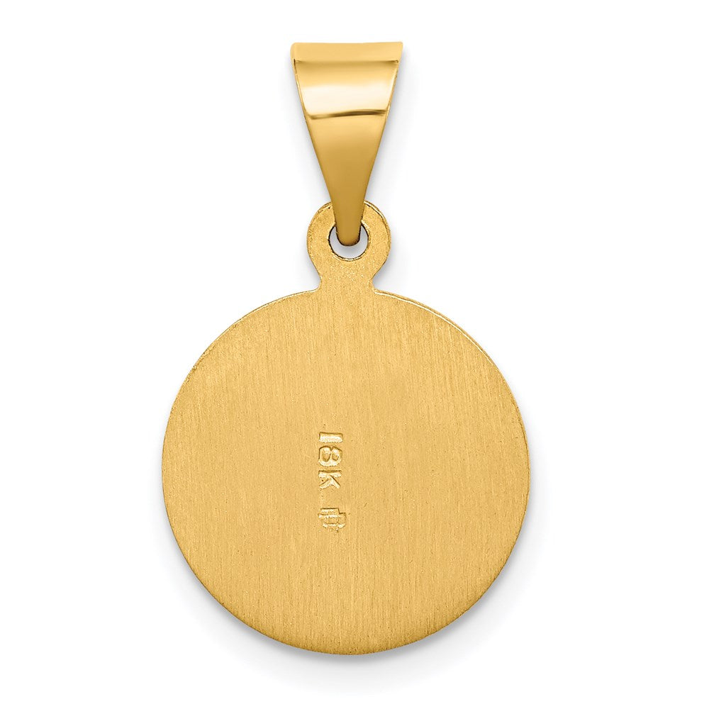 18K Gelbgold Saint Jude Thaddeus Medaille Anhänger