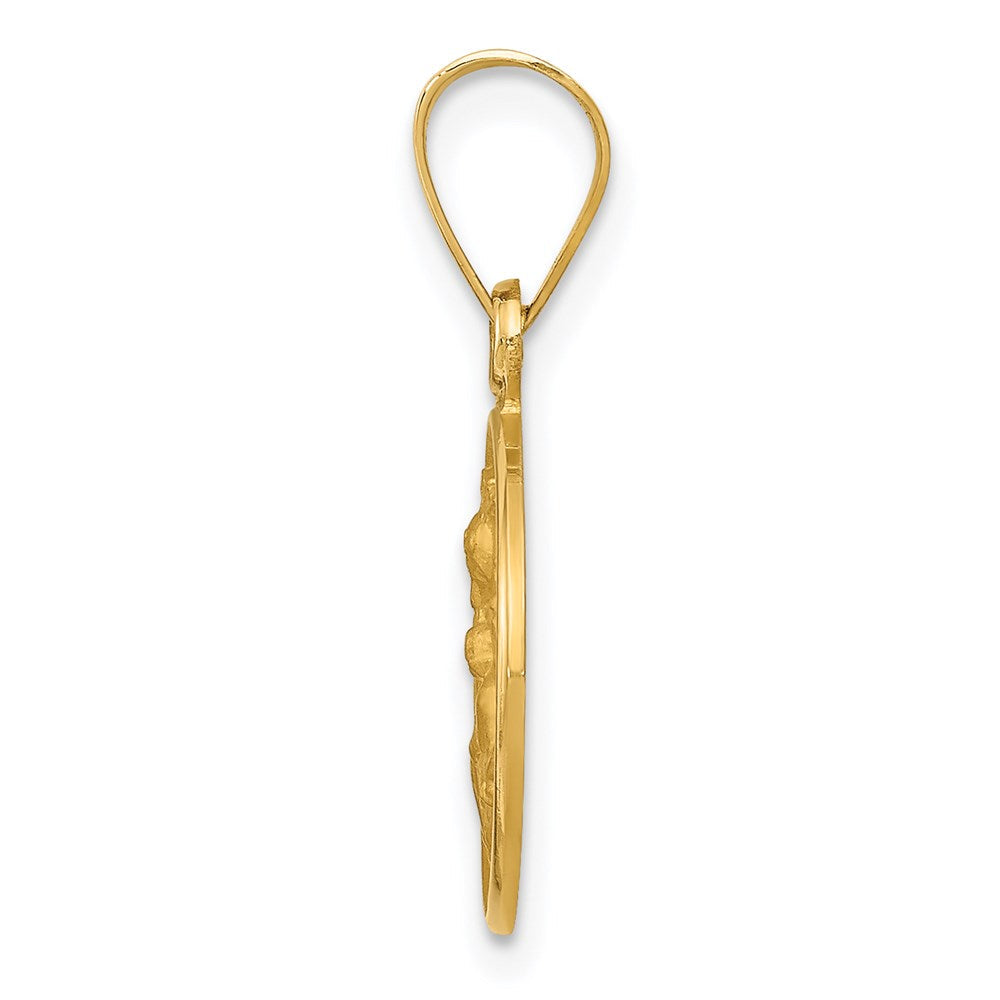 18K Gelbgold Our Damen Of Perpetual Help Medaille Anhänger