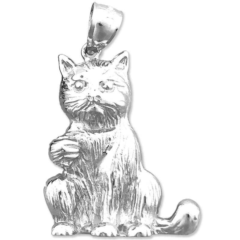 14K Gold Anhänger „Sitzende Katze“