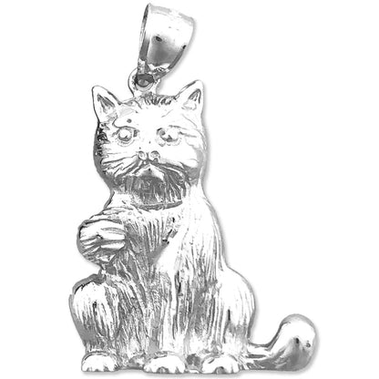 14K Gold Anhänger „Sitzende Katze“