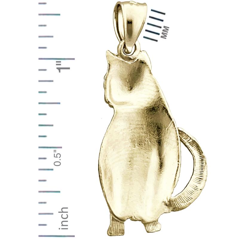 14K Gold Katzenanhänger