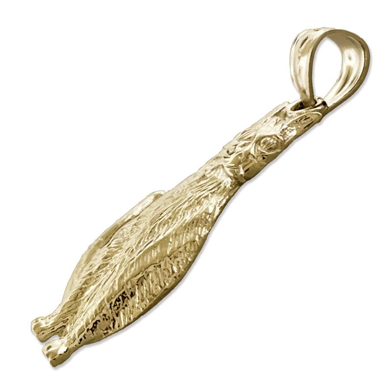 14K Gold Katzenanhänger