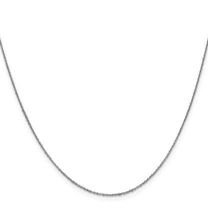 14K Weißgold.8mm Sparkle Singapurkette Halskette