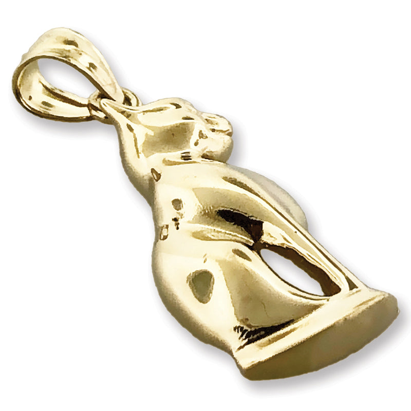 14K Gold Anhänger Altägyptische Katze