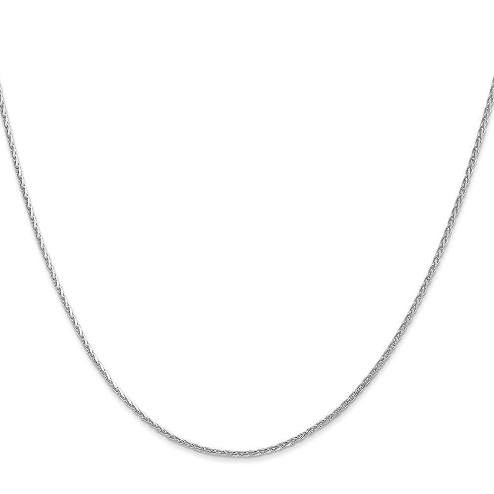 14K Weißgold 1.3mm Diamantiert Weizen Halskette