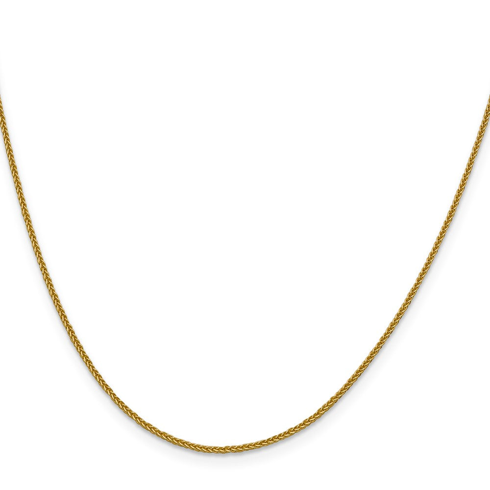 14K 1mm Diamantiert Quadra Weizen Halskette
