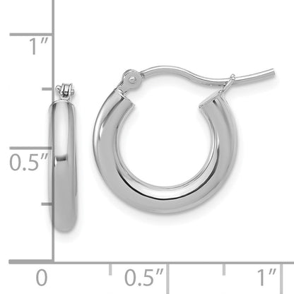 14K Weißgold Ohrringe