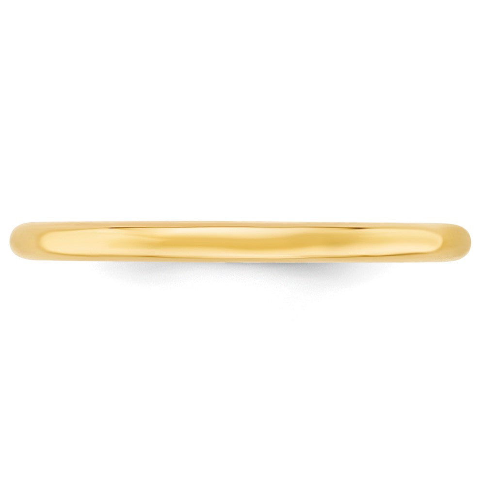 10K Gelbgold 2 mm Standardgewicht Komfort-Passform Ehering