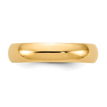 Ehering aus 10K Gelbgold, 5 mm, Standardgewicht, Komfort-Passform