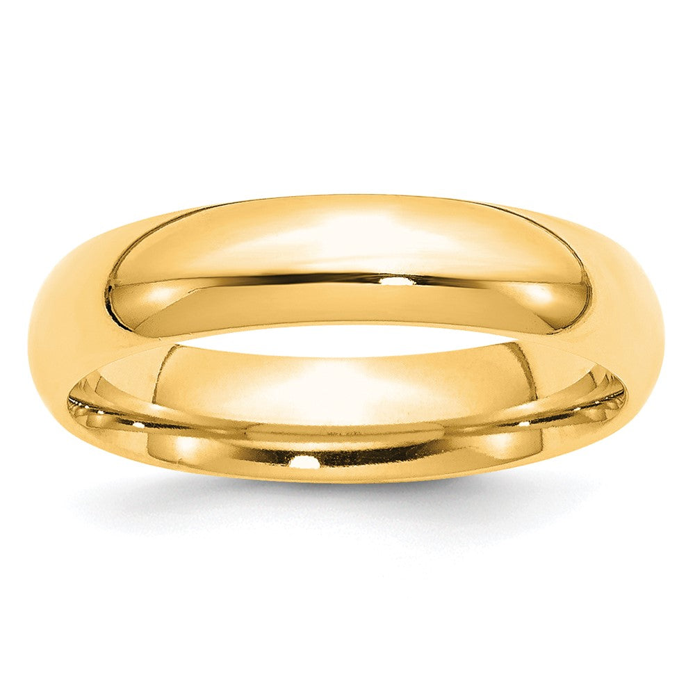 Ehering aus 10K Gelbgold, 5 mm, Standardgewicht, Komfort-Passform