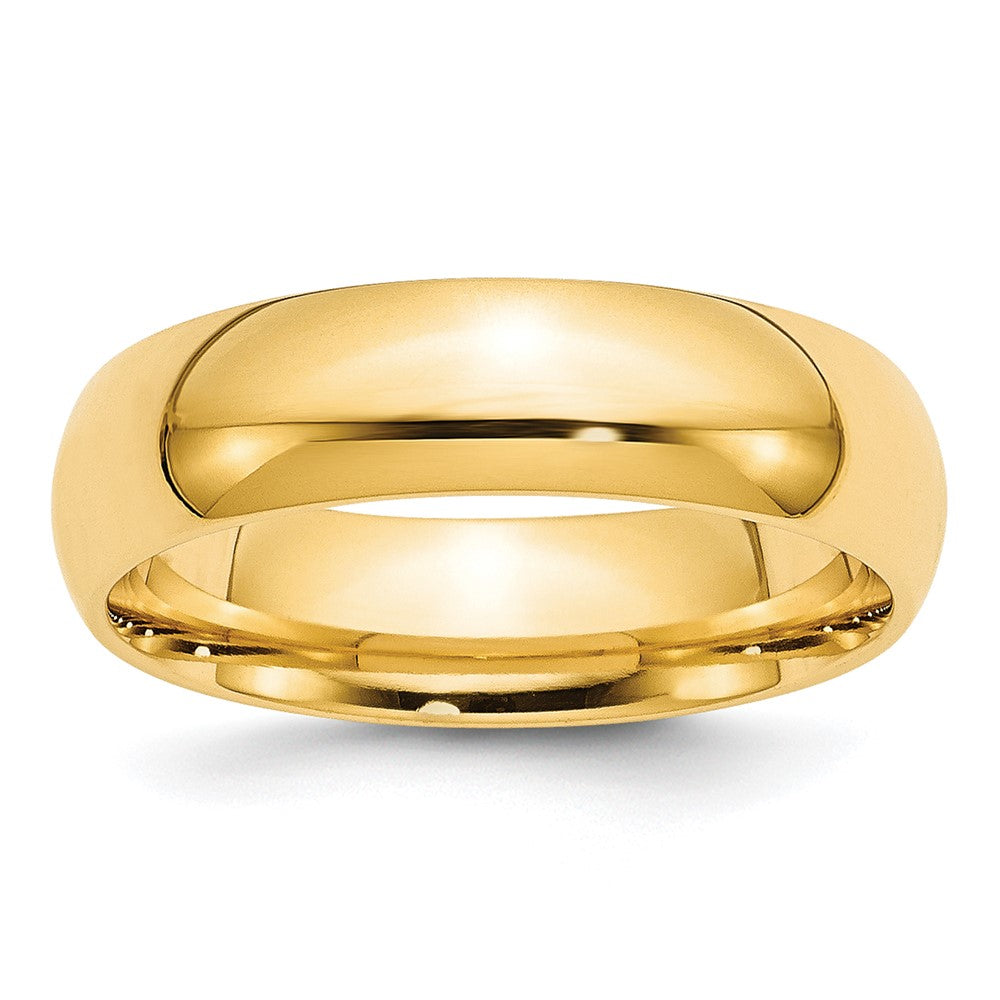 10k Gelbgold 6 mm Standardgewicht Komfort-Passform Ehering