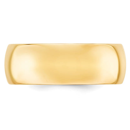 10k Gelbgold 8 mm Standardgewicht Komfort-Passform Ehering