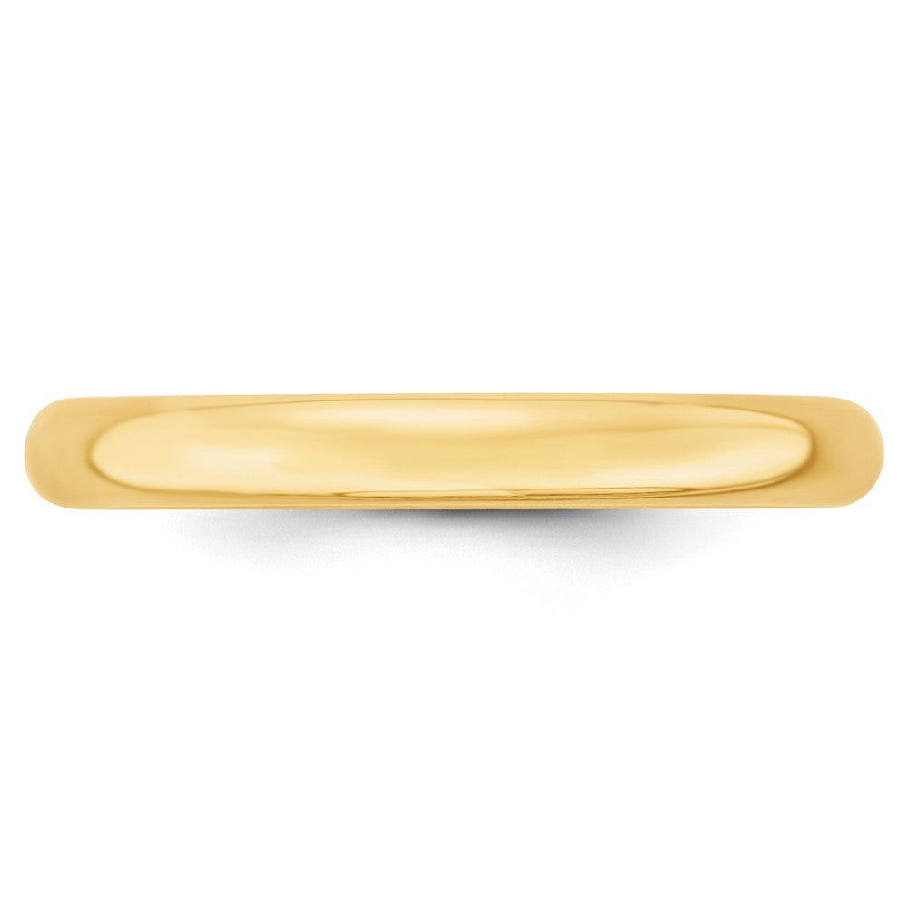 10K Gelbgold 3 mm leichter Ehering mit Komfort-Passform