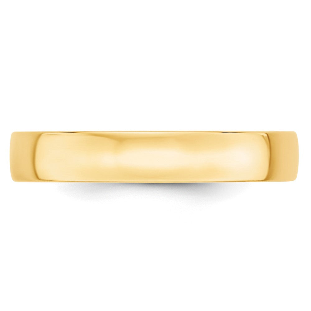 10k Gelbgold 4 mm leichter Ehering mit Komfort-Passform
