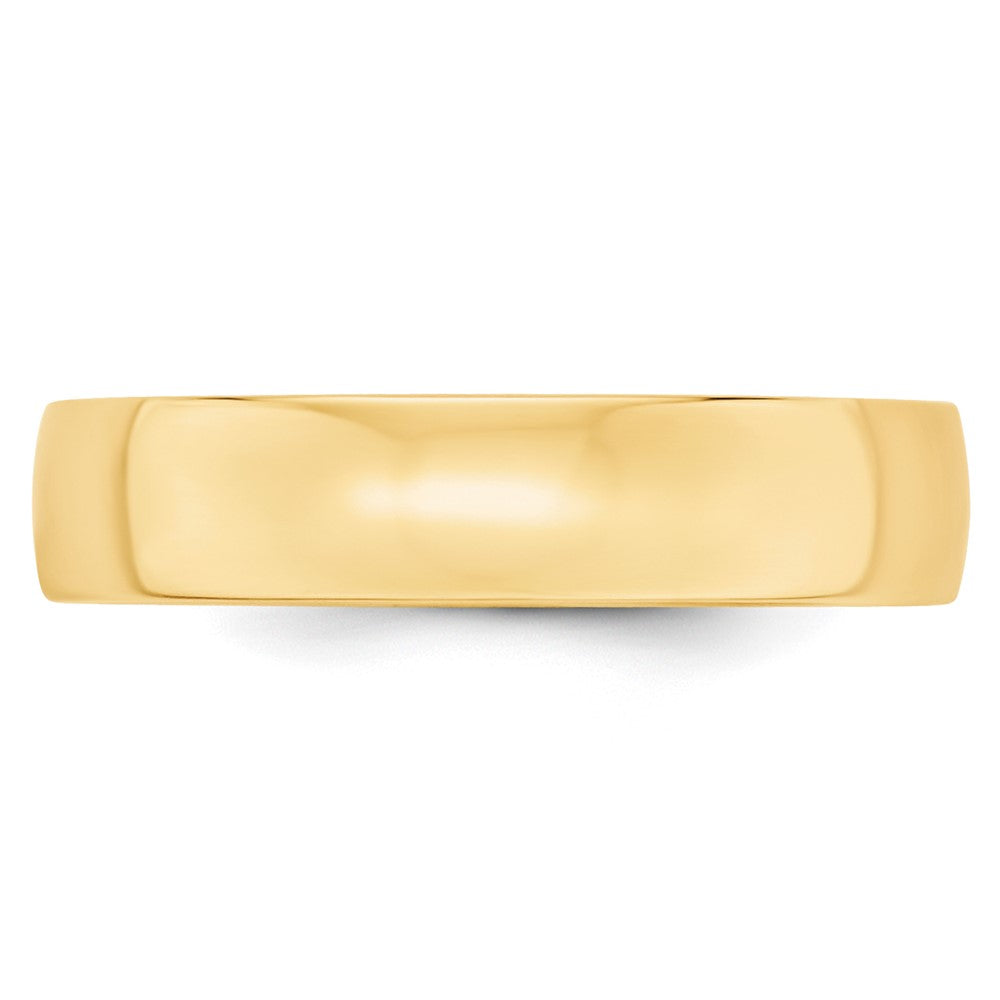 10k Gelbgold 5 mm leichter Ehering mit Komfort-Passform