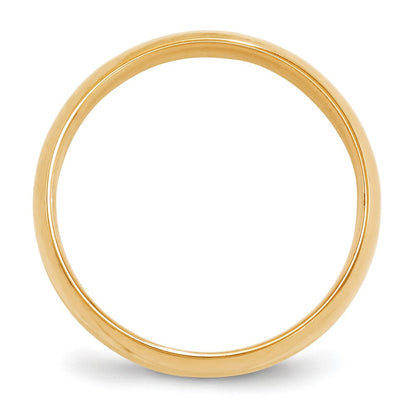 10k Gelbgold 6 mm leichter Ehering mit Komfort-Passform