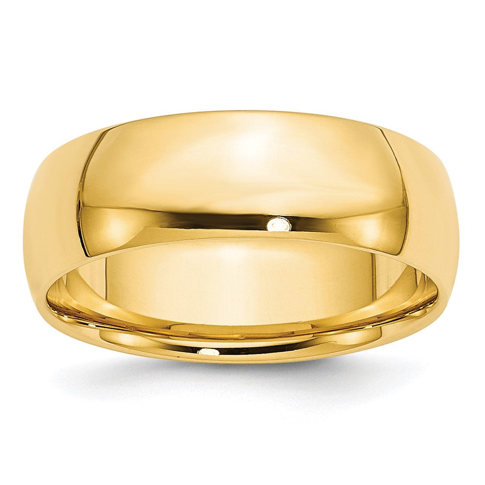 10K Gelbgold 7 mm leichter Ehering mit Komfort-Passform