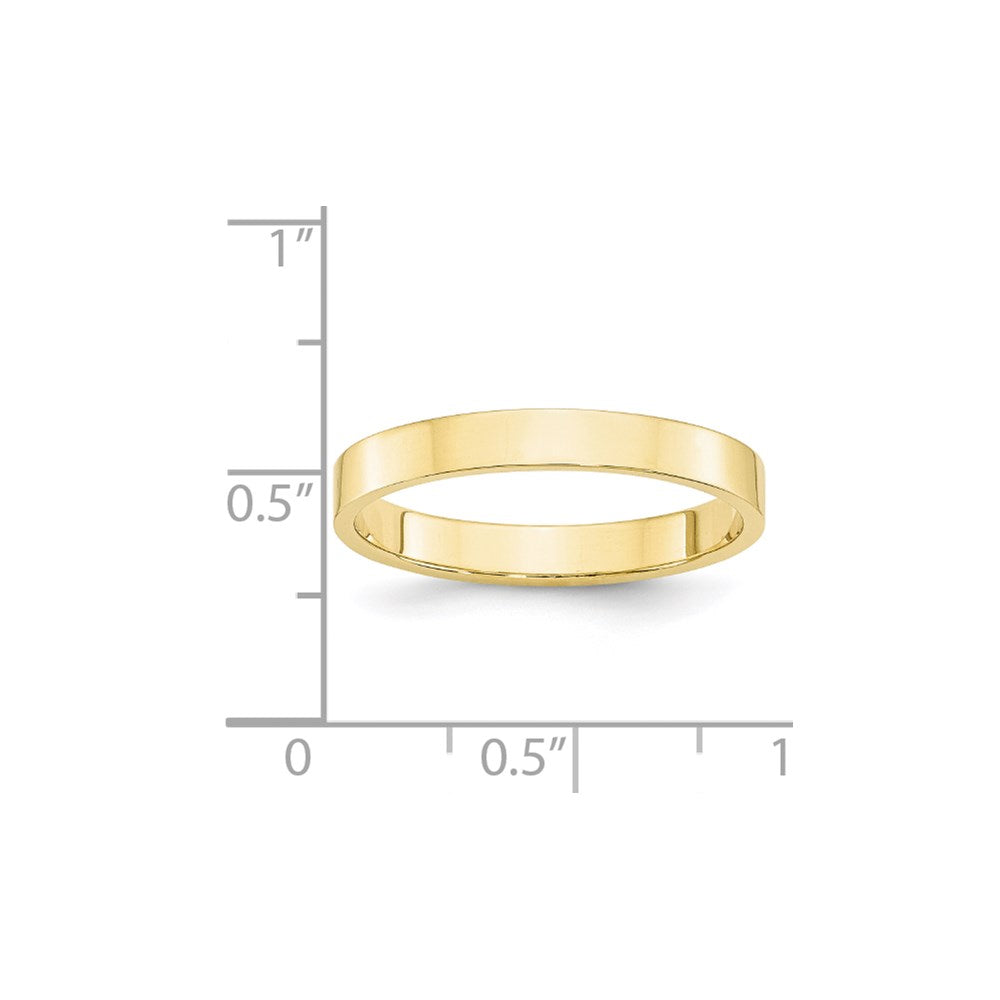10k Gelbgold 3 mm leichter flacher Ehering
