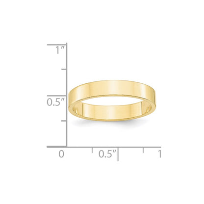 10k Gelbgold 4 mm leichter flacher Ehering