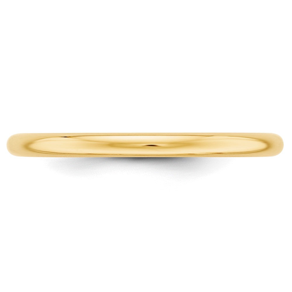 Ehering aus 10K Gelbgold, 2 mm, halbrund